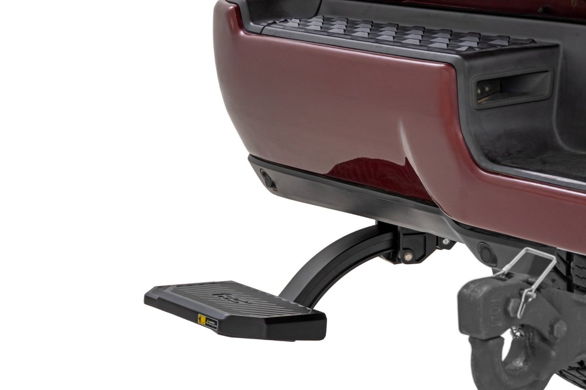 Ram 3500 Retractable Bed Step - Rear - Rough Country - Manual Pull - '19-'25 Ram 3500 Retractable Bed Step - Rear - Rough Country - Manual Pull - '19-'25